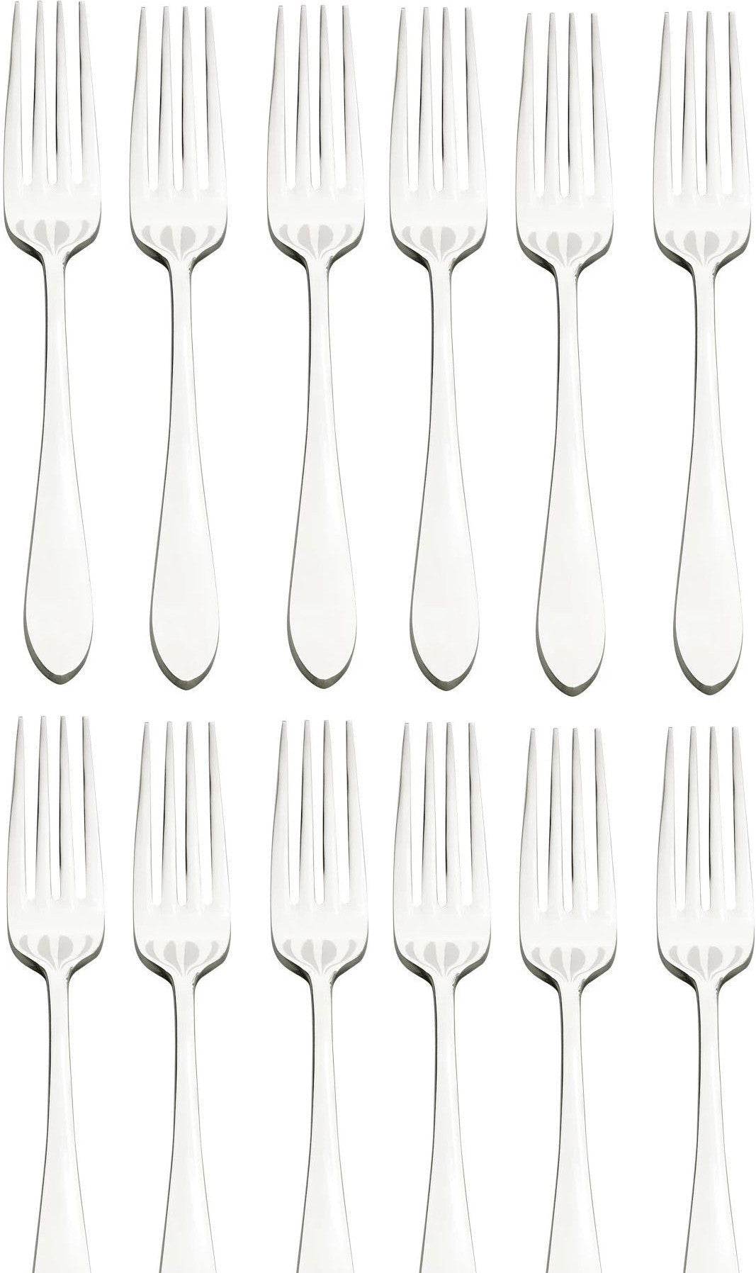 Browne - ECLIPSE 8.3" 12 PC Stainless Steel European Fork, Pack of 12 - 502105