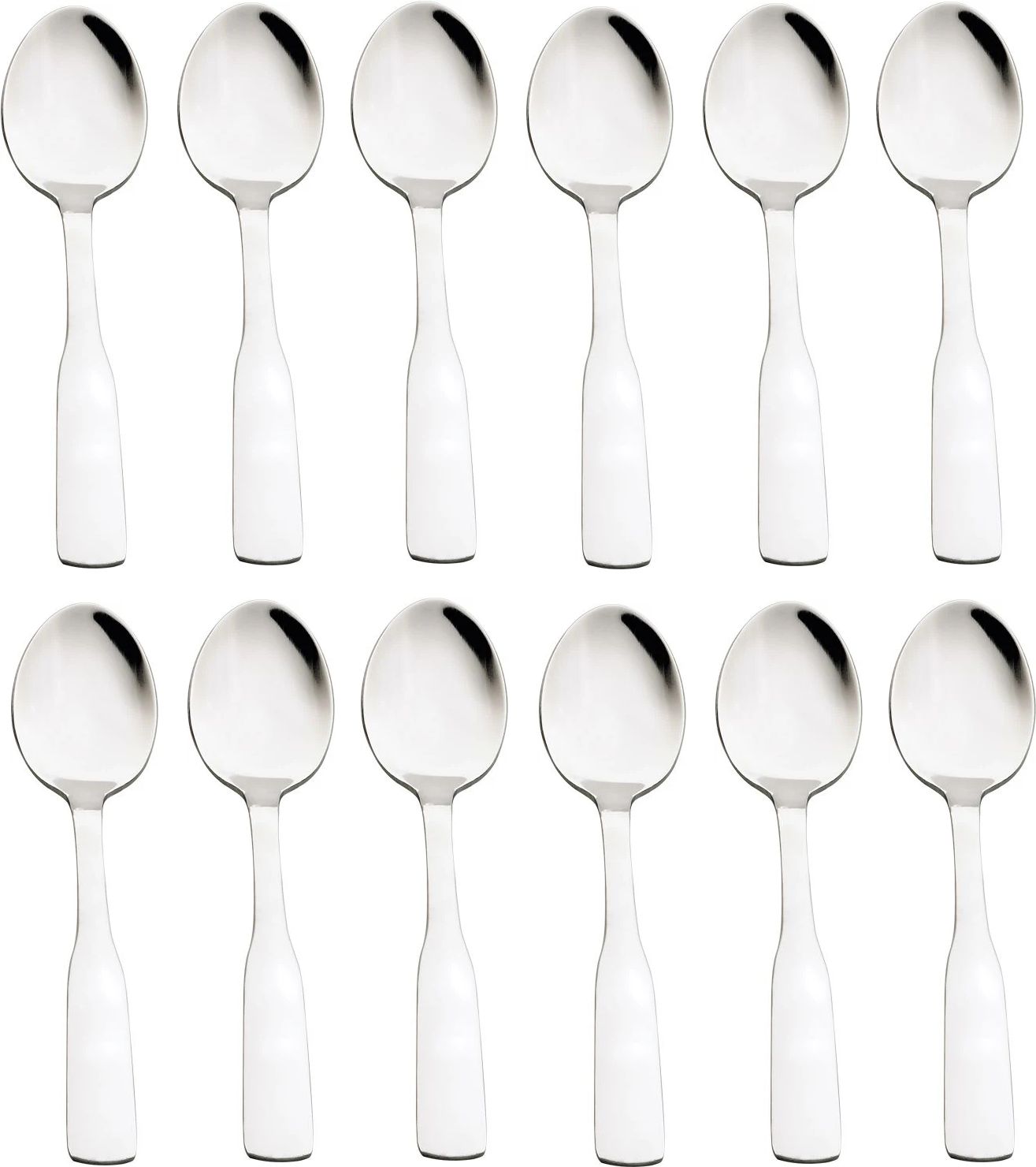 Browne - ELEGANCE 6" Stainless Steel Teaspoon, Pack of 12 - 502723