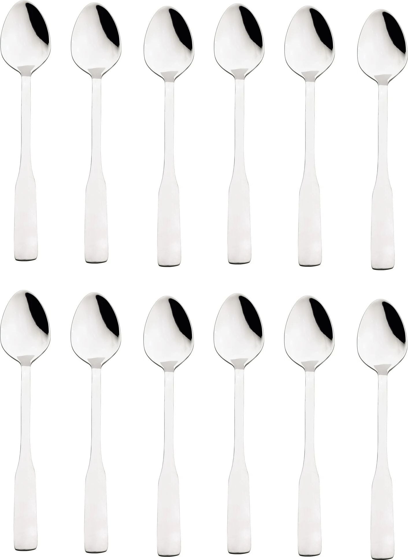 Browne - ELEGANCE 7.8" Stainless Steel Iced Tea Spoon, Pack of 12 - 502714