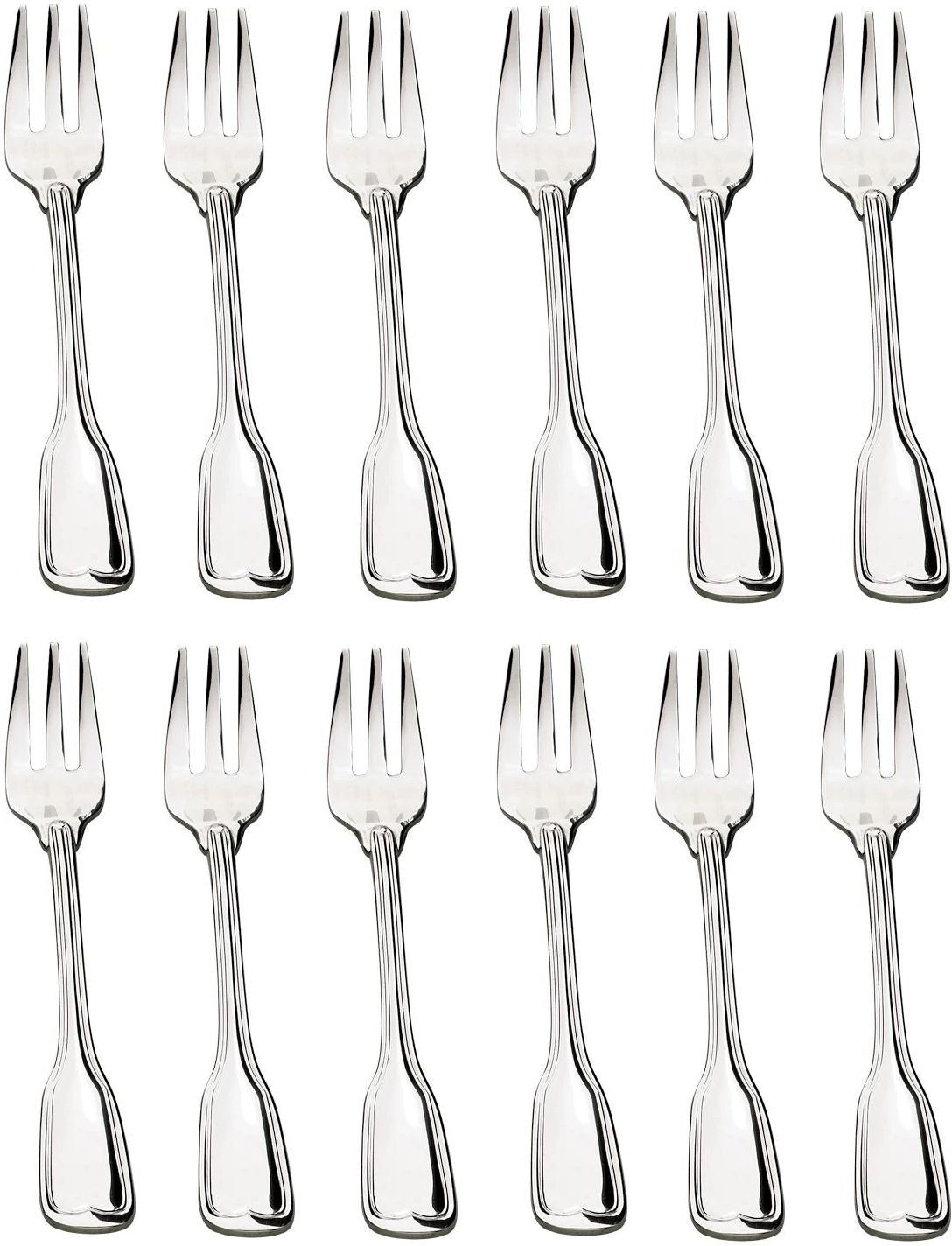 Browne - LAFAYETTE 5.8" Stainless Steel Oyster Fork, Pack of 12 - 502215