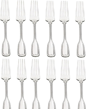 Browne - LAFAYETTE 6.5" Stainless Steel Salad Fork, Pack of 12 - 502210