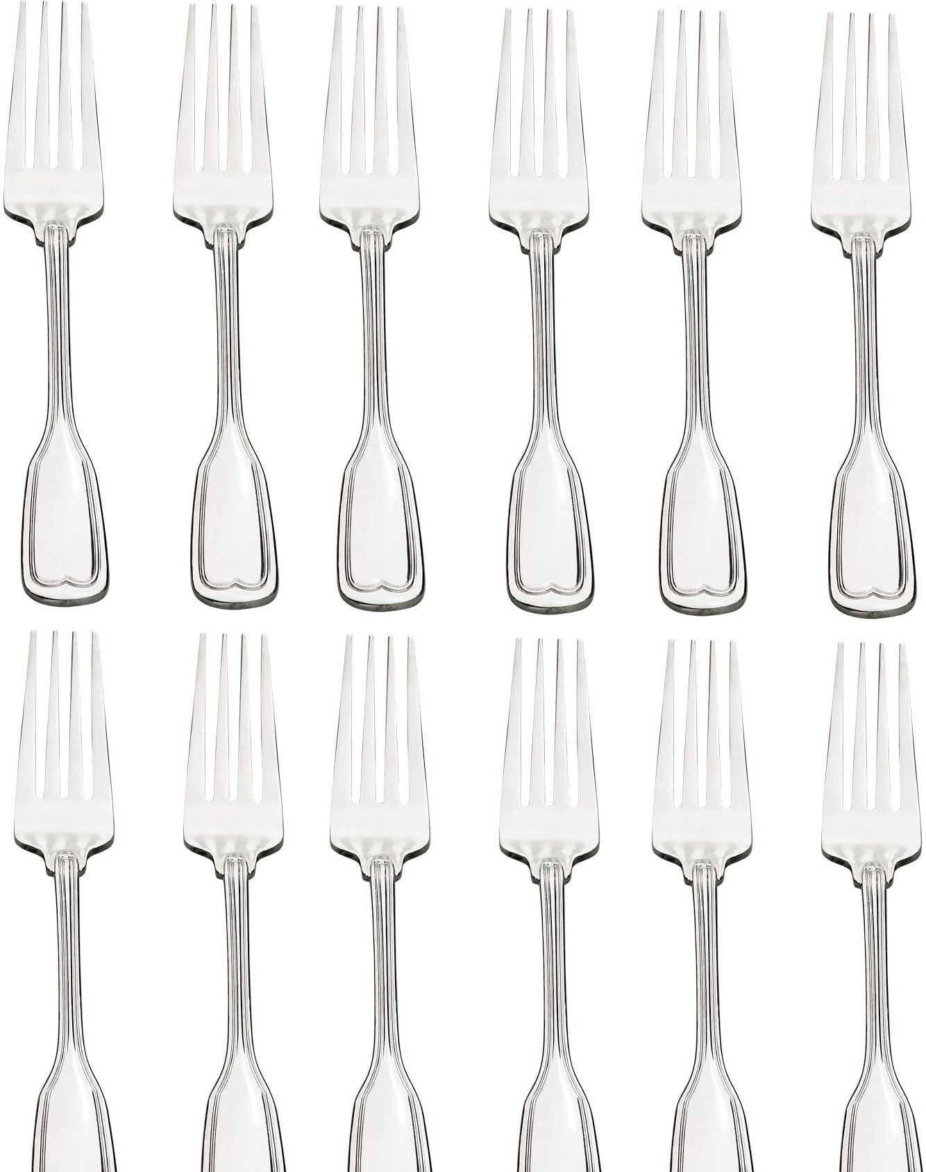 Browne - LAFAYETTE 7.5" Stainless Steel Dinner Fork, Pack of 12 - 502203