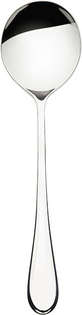 Browne - LUMINO 6.5" Stainless Steel Bouillon Spoon, Pack of 12 - 501417