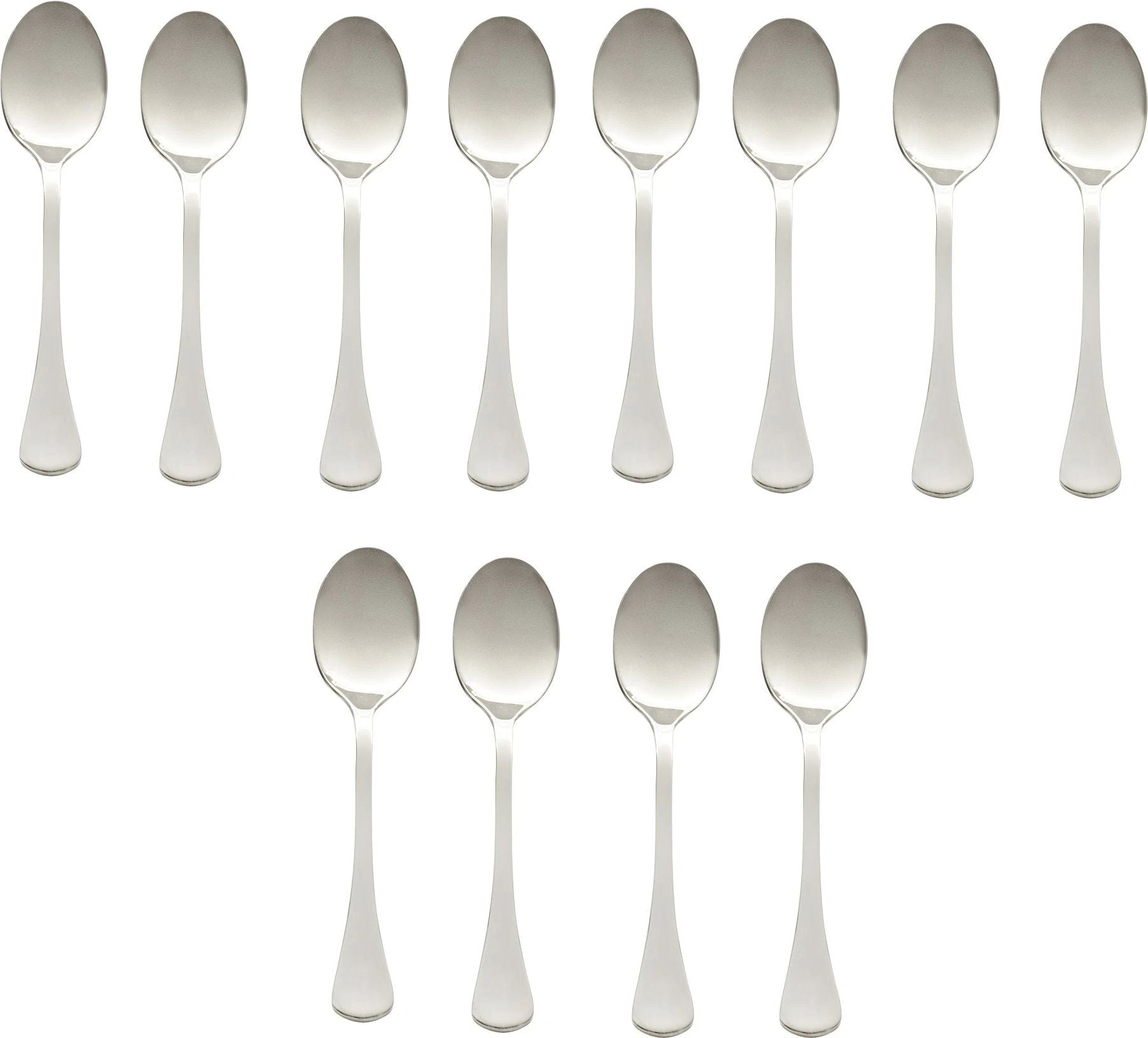 Browne - LUNA 5.7" Stainless Steel Tea Spoon, Pack of 12 - 503223