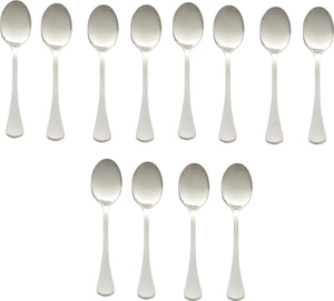 Browne - LUNA 5.7" Stainless Steel Tea Spoon, Pack of 12 - 503223