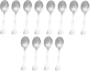 Browne - LUNA 7" Stainless Steel Dessert Spoon, Pack of 12 - 503202