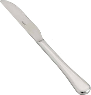 Browne - LUNA 9.5" Stainless Steel Serrated Dinner Knife, Pack of 12 - 503211S