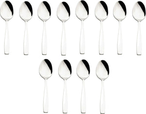 Browne - MODENA 6.3" Stainless Steel Tea Spoon, Pack of 12 - 503023