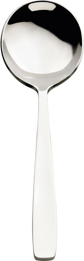 Browne - MODENA 7" Stainless Steel Round Soup Spoon, Pack of 12 - 503013