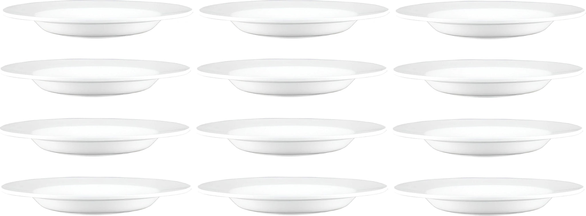 Browne - PALM 12" White Pasta Bowl, Pack of 12 - 563954