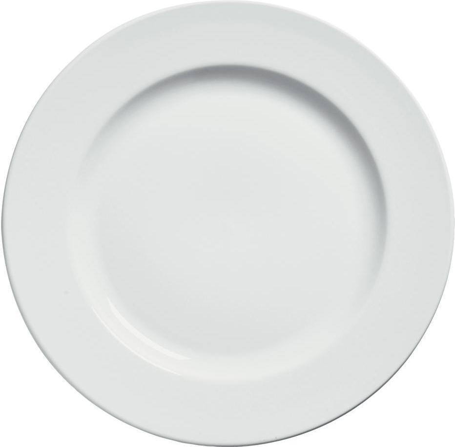 Browne - PALM 12" White Wide Rim Presentation Plate, Pack of 12 - 563970