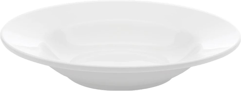 Browne - PALM 9" White Rim Soup Plate, Pack of 36 - 563957