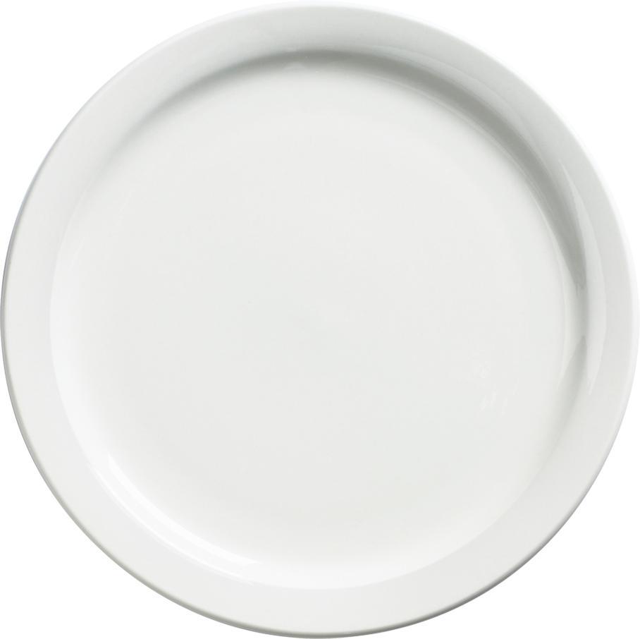 Browne - PALM 9.5" White Dinner Plate Set of 24, Pack of 12 - 563965