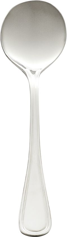 Browne - PARIS 7" Stainless Steel Round Soup Spoon, Pack of 12 - 501913