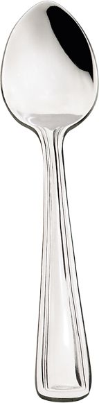 Browne - ROYAL 4.9" Stainless Steel Demi Tasse Spoon, Pack of 12 - 502625