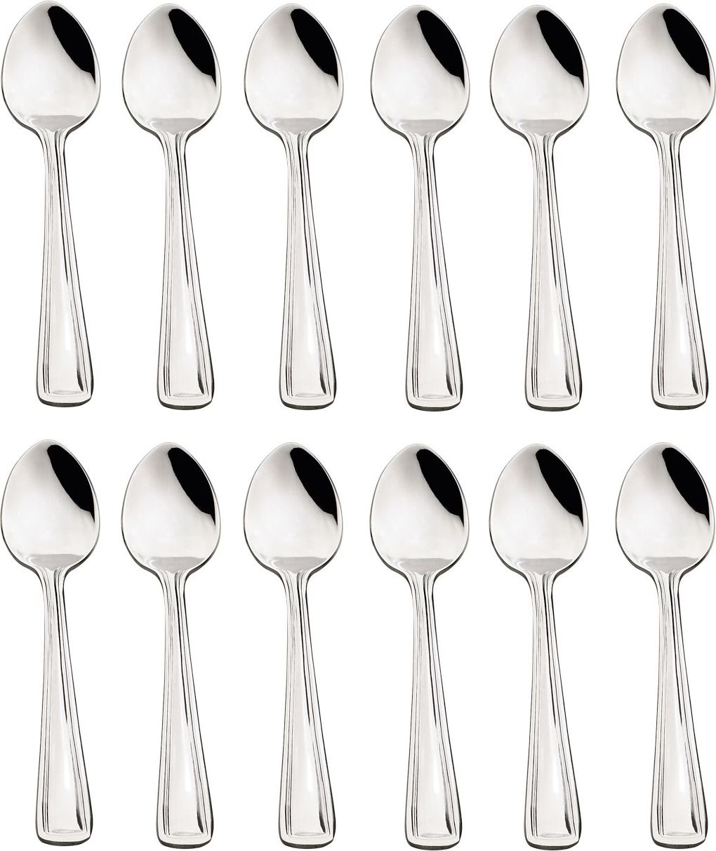 Browne - ROYAL 4.9" Stainless Steel Demi Tasse Spoon, Pack of 12 - 502625