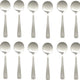 Browne - ROYAL 6.9" Stainless Steel Round Soup Spoon, Pack of 12 - 502613