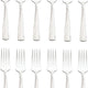 Browne - ROYAL 7.4" Stainless Steel Dinner Fork, Pack of 12 - 502603