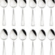 Browne - ROYAL 8" Stainless Steel Table Spoon, Pack of 12 - 502604