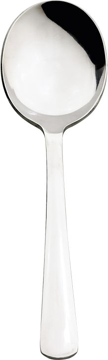 Browne - WIN2 6" Stainless Steel Bouillon Spoon, Pack of 12 - 503817