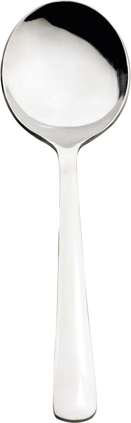 Browne - WIN2 7.3" Stainless Steel Soup Spoon, Pack of 12 - 503813