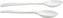 Bugambilia - Classic 13.5” x 2.7” White Resin-Coated Aluminum Server Spoon - SD015