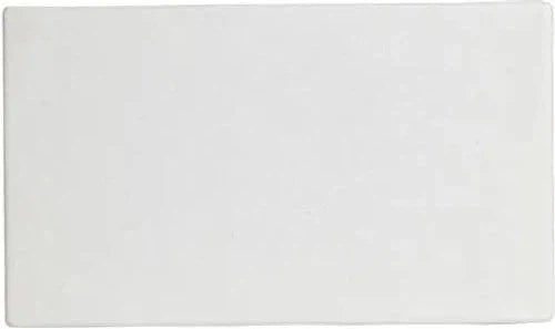 Bugambilia - Classic 13.7" Large Rectangular White Disc With Elegantly Textured - DU004WW