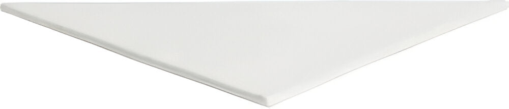 Bugambilia - Classic 17.5" Large Triangular White Disc With Elegantly Textured - DT104WW