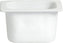 Bugambilia - Classic 1.6 Qt White Rectangular Sixth Size Deep Food Pan With Elegantly Textured - IH1/6DWW