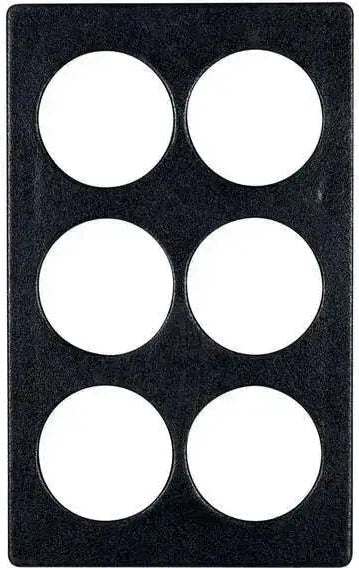 Bugambilia - Classic 21.69" x 13.25" Resin Coated Single Tile With Six Round Openings Fits For IR012 - T0B18