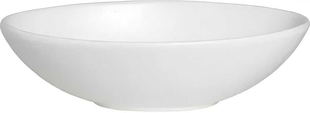 Bugambilia - Classic 37.197 Oz White Small Oval Bowl With Elegantly Textured - BOD02WW