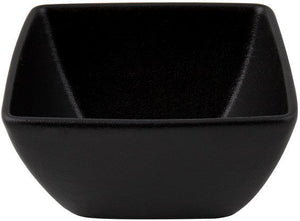 Bugambilia - Classic 37.2 Oz Medium Black China Bowl With Elegantly Textured - BSD23BB