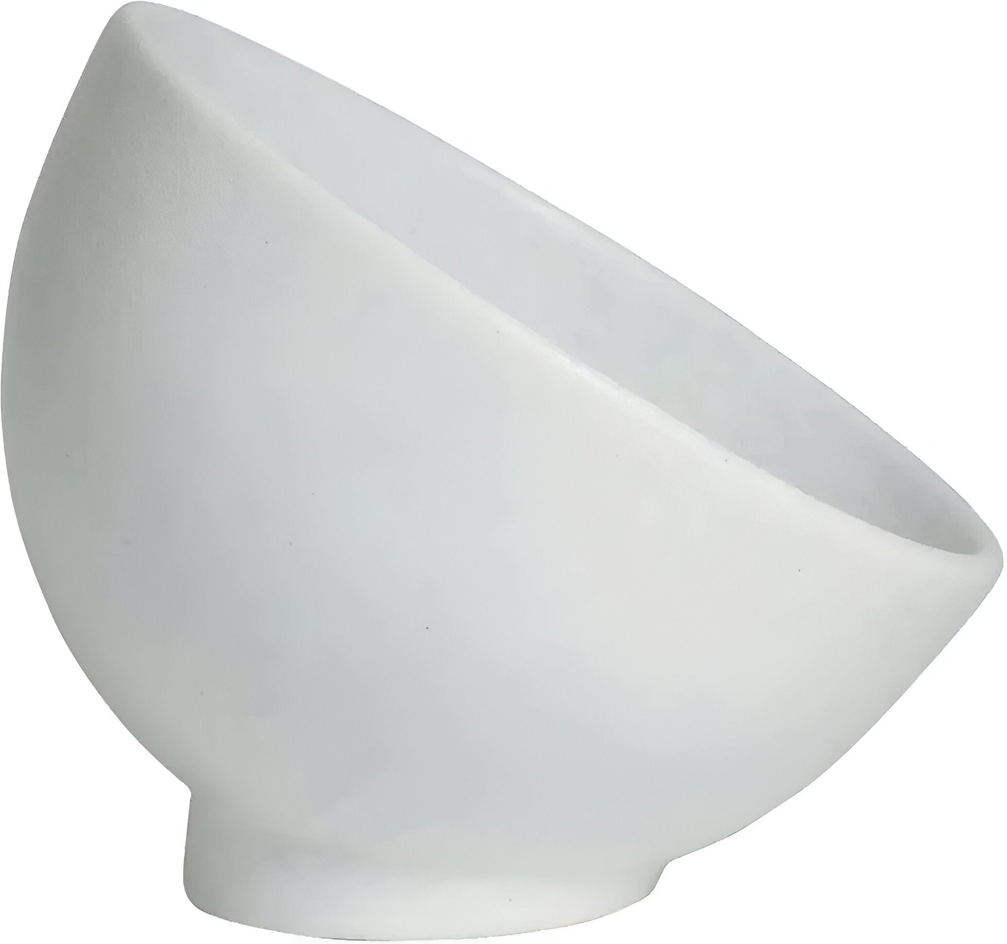 Bugambilia - Classic 38.4 Oz Medium Sphere White Bowl With Elegantly Textured - FRD43WW