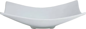 Bugambilia - Classic 41.6 Oz Medium Rectangular White Fruit Bowl With Elegantly Textured - FU003WW