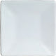 Bugambilia - Classic 4.92" XX-Small White Square Flat Platter - PS000WW