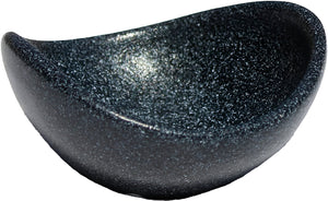 Bugambilia - Classic 5 Oz Granite Black Round Condiment Bowl With Elegantly Textured - CRD02GB