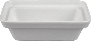 Bugambilia - Classic 50.72 Oz Medium White Rectangular China Bowl With Elegantly Textured - BUD23WW