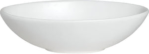 Bugambilia - Classic 57.48 Oz White Medium Oval Bowl With Elegantly Textured - BOD03-WW