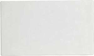 Bugambilia - Classic 6" Rectangular White Disc With Elegantly Textured - DU005WW