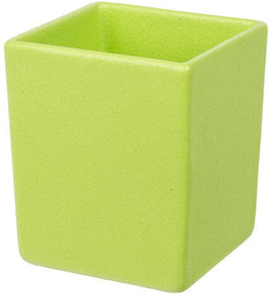 Bugambilia - Classic 60.87 Oz Lime Square Straight Sided Salad Bowl With Elegantly Textured - COMP07LM