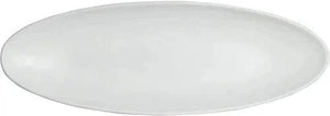 Bugambilia - Classic 67.2 Oz Small Oval White Fruit Bowl With Elegantly Textured - FO002WW