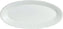 Bugambilia - Classic 67.6 Oz Medium White Oval Wide Oval Platter With Elegantly Textured - PO023WW