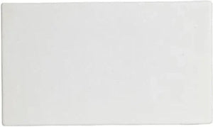 Bugambilia - Classic 8" Small Rectangular White Disc With Elegantly Textured - DU002WW