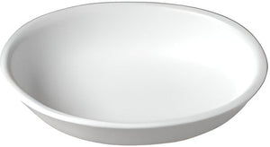 Bugambilia - Classic 83.2 Oz Medium Oval White Bowl With Elegantly Textured - FOD03WW