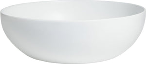 Bugambilia - Classic 8.5"x 4" Round White Bowl With Elegantly Textured - ENP33WW