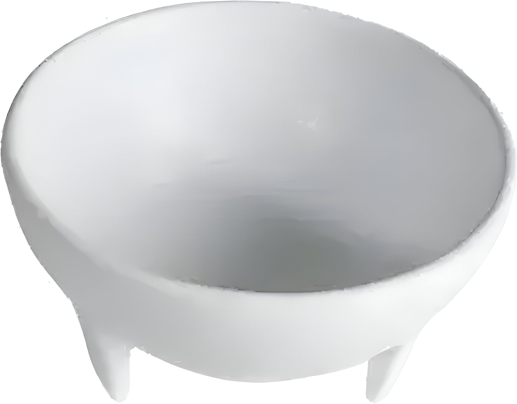Bugambilia - Classic Large White Round Custom Molcajete Without Spoon With Elegantly Textured - MJSS4WW
