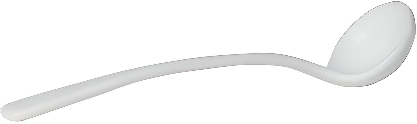 Bugambilia - Mod 0.85 Oz , 9.45" White Small Resin-Coated Aluminum Baja Ladle - SD021-MOD