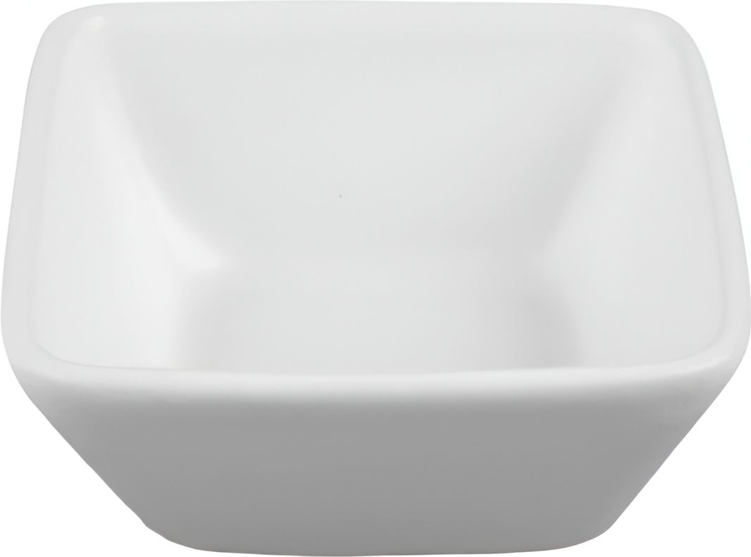 Bugambilia - Mod 11.8 Oz Mini White Square Bowl With Glossy Smooth Finish - BSD01-MOD-WW