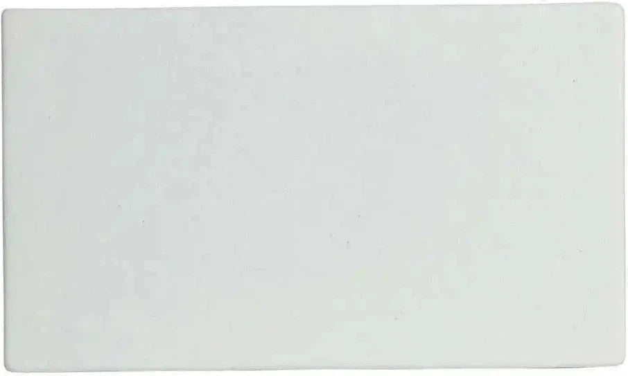 Bugambilia - Mod 13.7" Large Rectangular White Disc With Glossy Smooth Finish - DU004-MOD-WW