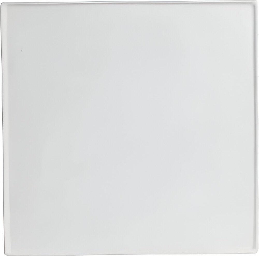 Bugambilia - Mod 13.8" Small Square White Disc with Rim With Glossy Smooth Finish - DS202-MOD-WW